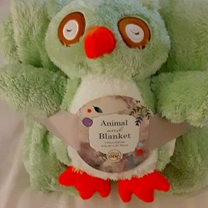 2 PC Set Animal & Blanket Throw